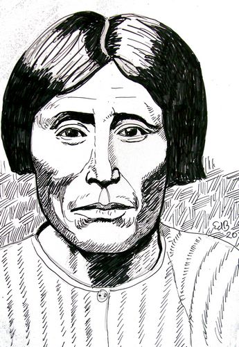 Kitpuash vlak voor de executie