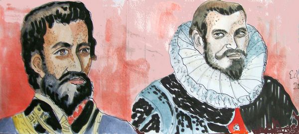 Hernando de Soto en Juan de Oñate